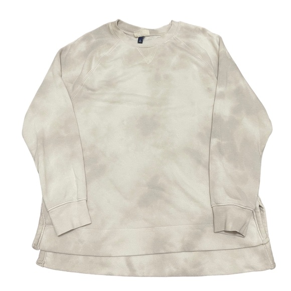Universal Thread Tops - Universal Thread Pull Over Soft Neutral Beige Tie Dye Long Sleeve Women’s XL